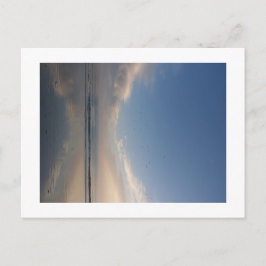 Postkarte Nacht Ozean (Vorderseite)