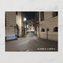 Postkarte - Nachtspaziergang in Vicenza, Italien