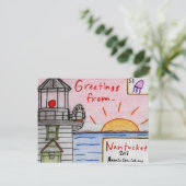 Postkarte "Nantucket" (Stehend Vorderseite)