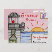 Postkarte "Nantucket" (Vorne/Hinten)