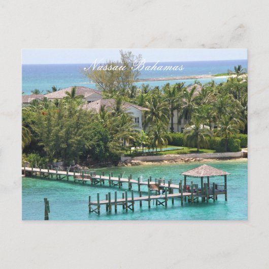 Postkarte, Nassau Bahamas, Fotografie Postkarte (Vorderseite)