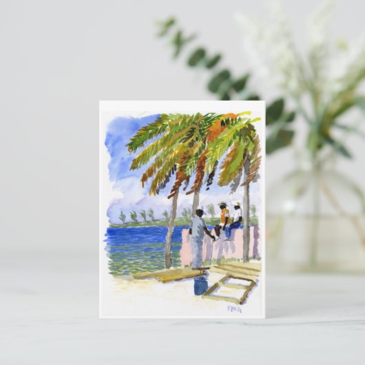 Postkarte Nassau Beach (Stehend Vorderseite)