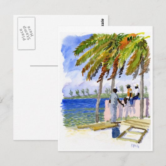 Postkarte Nassau Beach (Vorne/Hinten)