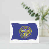 Postkarte Nebraska-Flagge (Stehend Vorderseite)