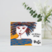 Postkarte - Nein, wirklich gut - (Stehend Vorderseite)