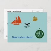 Postkarte - Neuer Hafen vor (Vorne/Hinten)