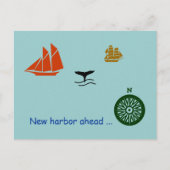 Postkarte - Neuer Hafen vor (Vorderseite)