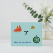 Postkarte - Neuer Hafen vor (Stehend Vorderseite)