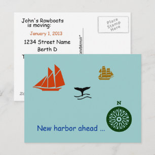Postkarte - Neuer Hafen voraus