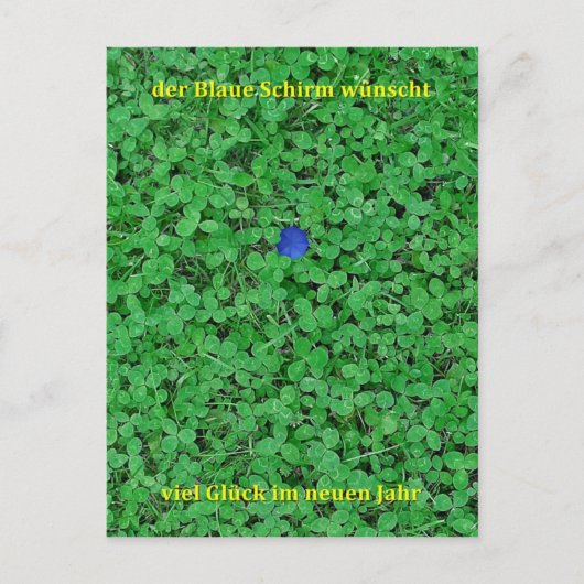 Postkarte - Neujahr (Vorderseite)