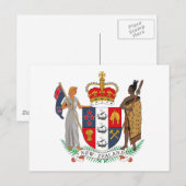 Postkarte Neuseelands (Vorne/Hinten)