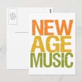 Postkarte "New Age Music" (Vorne/Hinten)