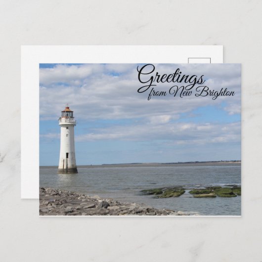 Postkarte "New Brighton Coast" (Vorne/Hinten)