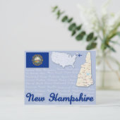 Postkarte "New Hampshire" (Stehend Vorderseite)