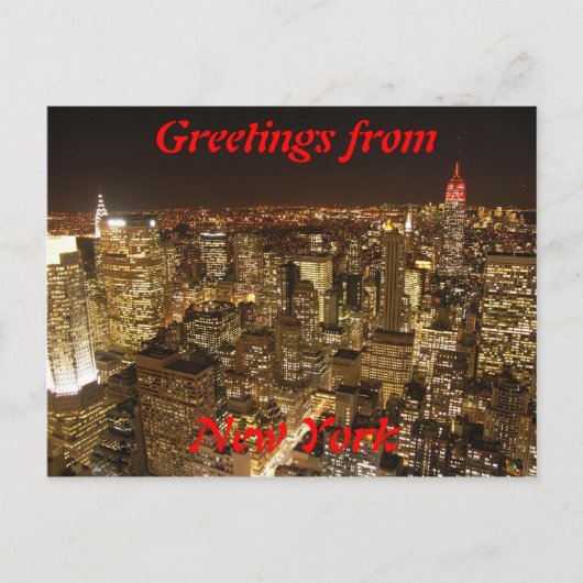 Postkarte New York (Vorderseite)