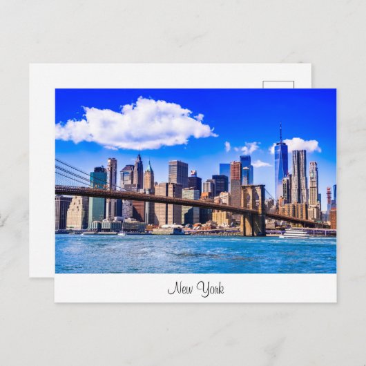 Postkarte New York (Vorne/Hinten)