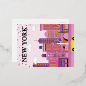 Postkarte New York (Vorderseite/Rückseite)