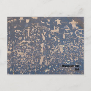 Postkarte "Newpaper Rock"