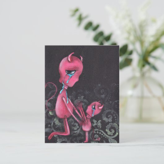 Postkarte nicht Verlassen (Stehend Vorderseite)