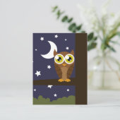 Postkarte "Night Owl" (Stehend Vorderseite)