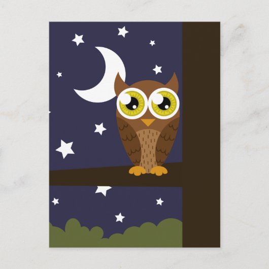 Postkarte "Night Owl" (Vorderseite)