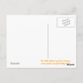 Postkarte "No Frills Airline" (Rückseite)