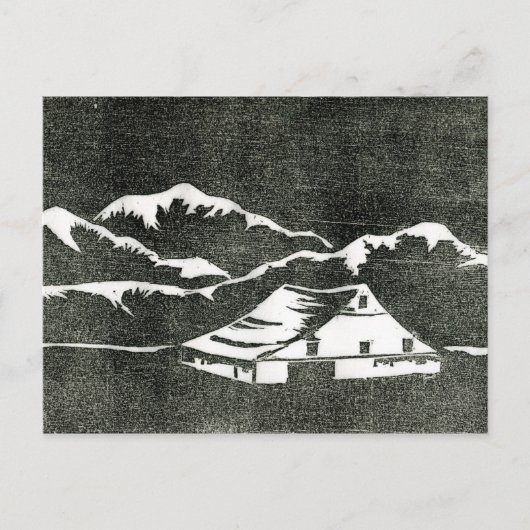 Postkarte "Nocturnal Barn" (Vorderseite)