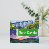 Postkarte Norddakota Landschaft (Stehend Vorderseite)
