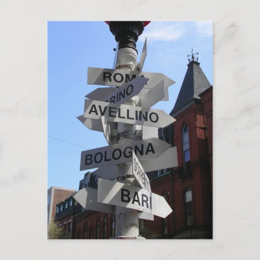 Postkarte Nordende von Boston (Vorderseite)