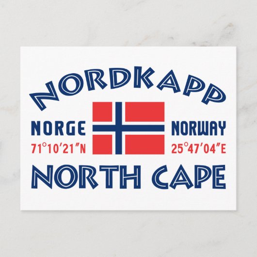 Postkarte NORDKAPP Norwegen (Vorderseite)