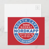 Postkarte NORDKAPP Norwegen (Vorne/Hinten)