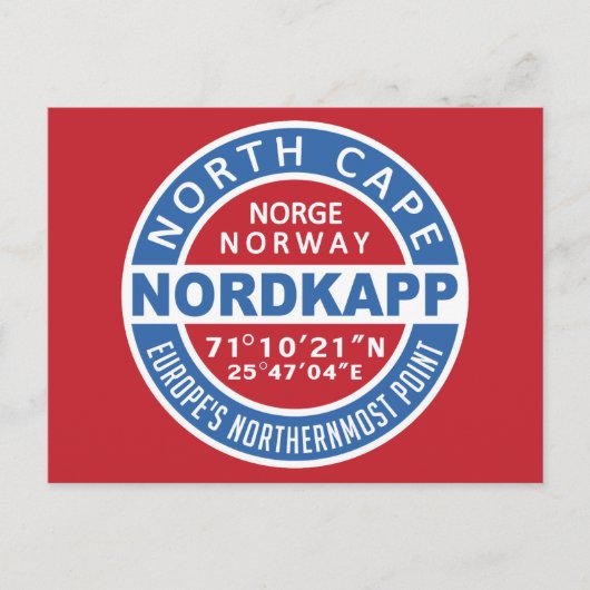 Postkarte NORDKAPP Norwegen (Vorderseite)