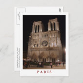 Postkarte "Notre Dame, Paris" (Vorne/Hinten)