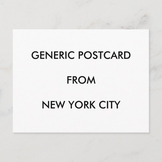 Postkarte - NYC Generic (Vorderseite)