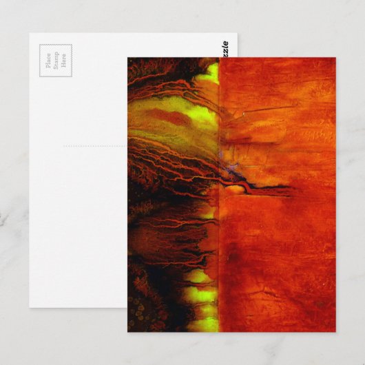 Postkarte oder Note Card in ENERGIZING RED (Vorne/Hinten)