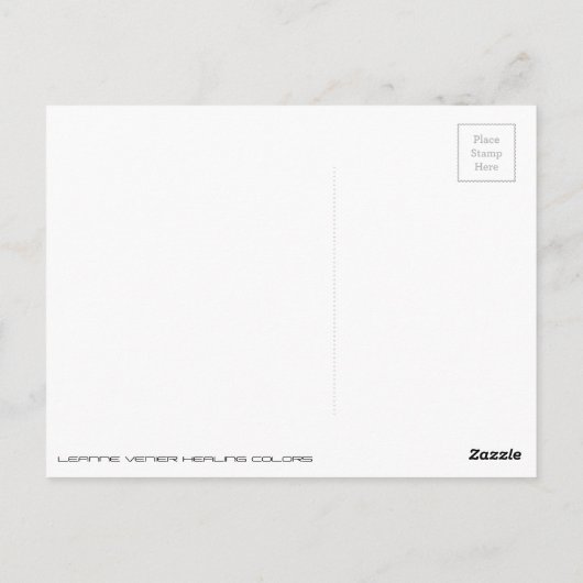 Postkarte oder Note Card in ENERGIZING RED (Rückseite)