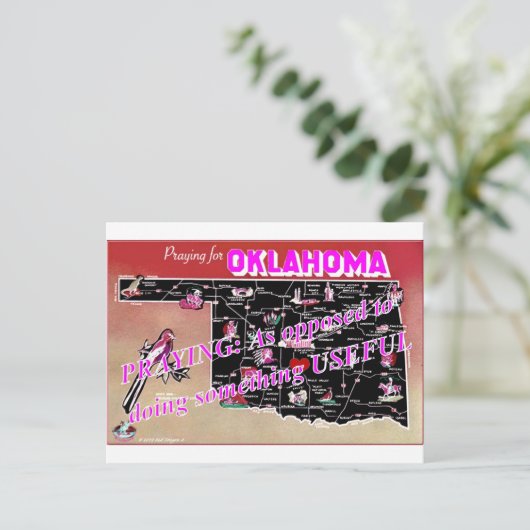 Postkarte Oklahoma I (Stehend Vorderseite)