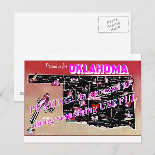 Postkarte Oklahoma I (Vorne/Hinten)