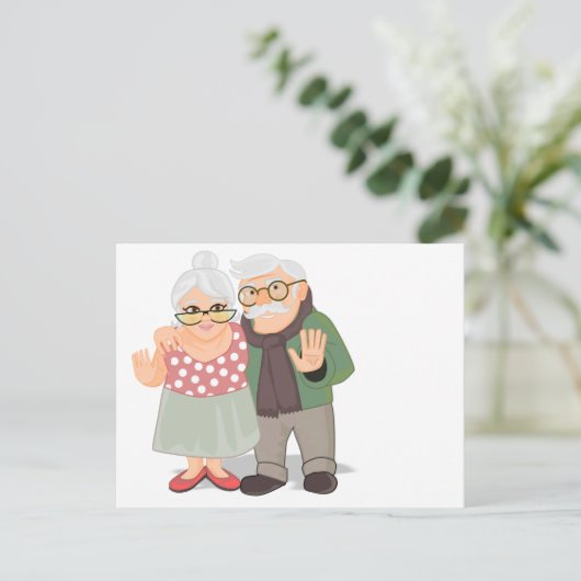 Postkarte Oma granpa (Stehend Vorderseite)