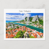Postkarte Omis Dalmatien (Vorderseite)