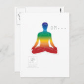 Postkarte OMs Lotus Chakras (Vorne/Hinten)