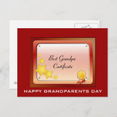 Postkarte Opa_Certificate (Personalisieren) (Vorne/Hinten)