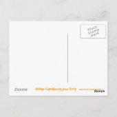Postkarte Orange Cupcakes 'i Liebe CAKE' (Rückseite)