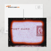 ‚Postkarte‘ (Orange) Postkarte (Vorne/Hinten)