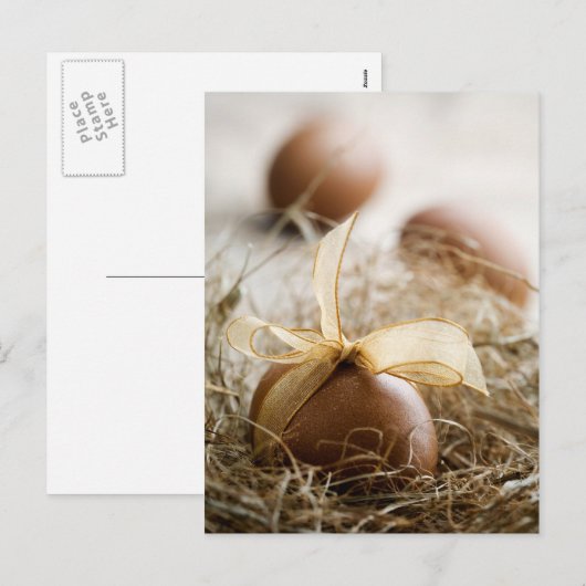 Postkarte Osterei (Vorne/Hinten)