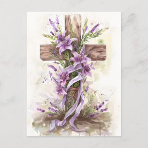 Postkarte Osterkreuz