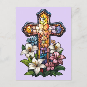 Postkarte Osterkreuz
