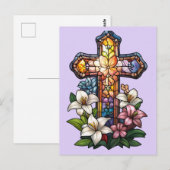 Postkarte Osterkreuz (Vorne/Hinten)