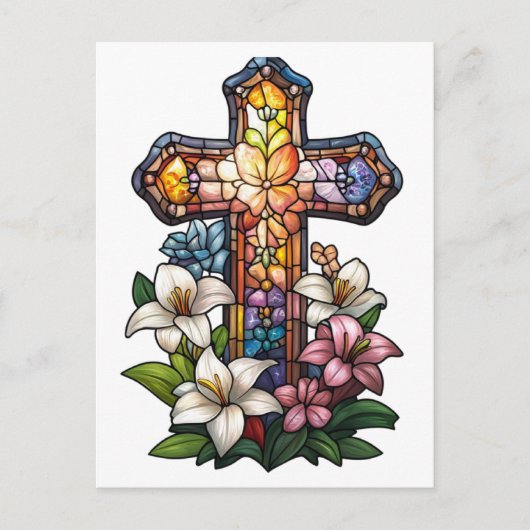 Postkarte Osterkreuz (Vorderseite)