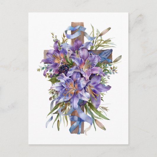 Postkarte Osterkreuz (Vorderseite)